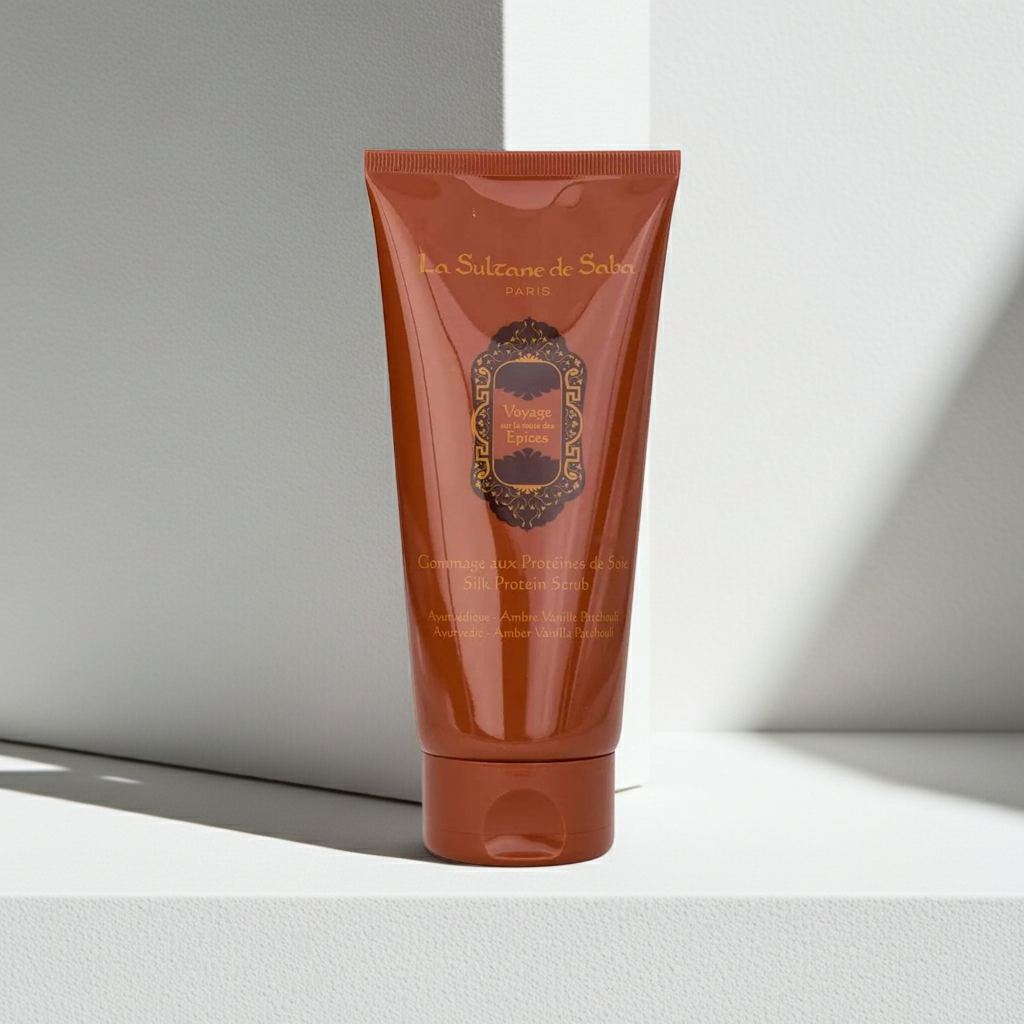 La Sultane de Saba: Ayurveda Amber Vanille Patchouli Körperpeeling – 200 ml