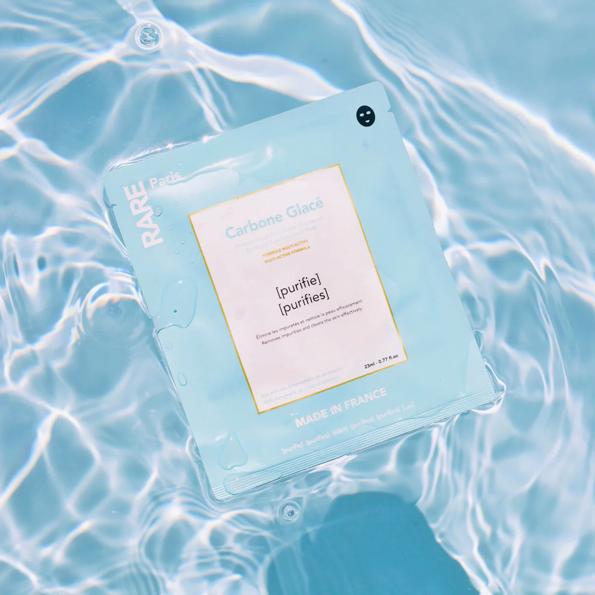 Rare Paris: Carbone Glacé Tuchmaske – 1 Stück